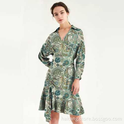 Printed Shirt Fabric Fine Denier Polyester Calico Cloth